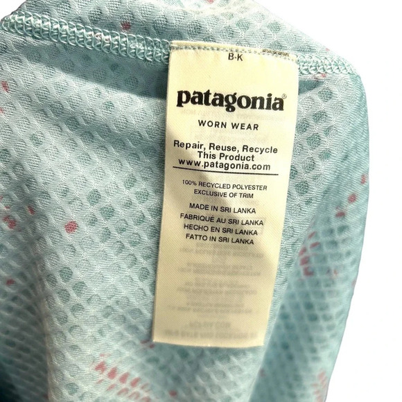 Patagonia Capilene Midweight Crewneck Top IceFall Big Sky Blue Size Medium - Picture 9 of 11